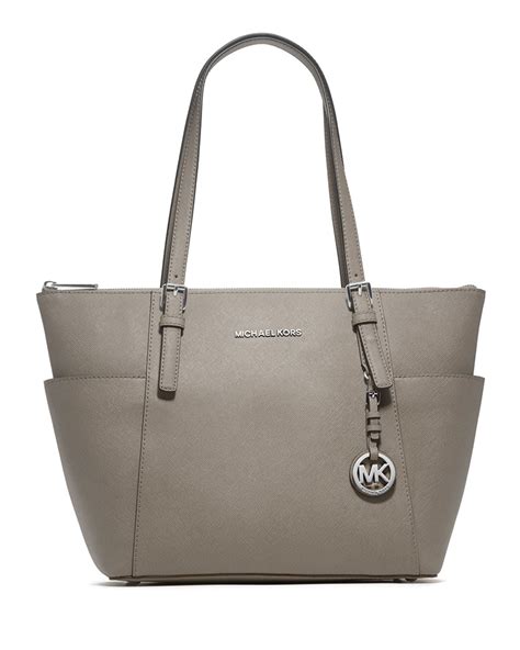 michael kors jet set travel tote pearl grey|Michael Kors packable tote.